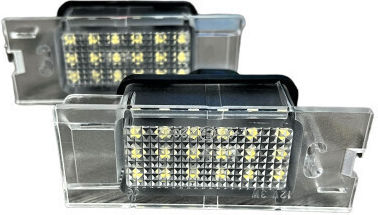 Led License Plate Light Set Compatible Renault Clio Iii 2006–2007 Renault Megane Ii 2001–2007 Smartic Model Sma-000401