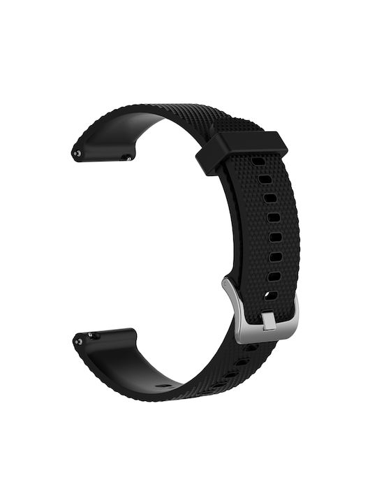 Garmin Vivoactive 4s 18 mm Curea de Ceas din Silicon cu Diamante Negre