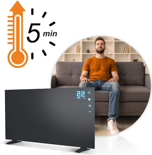Berdsen Infrarot-Wandheizpaneel 600 W Schwarz 90 × 50 cm