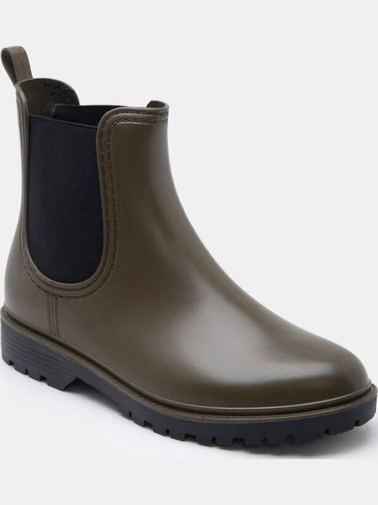 Damen Gummistiefel Khaki