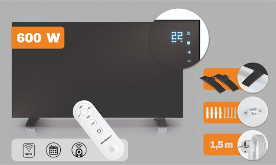 Berdsen Infrarot-Wandheizpaneel 600 W Schwarz 90 × 50 cm