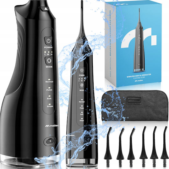 Water Flosser 320ml Επαναφορτιζόμενο & Αδιάβροχο με Θήκη Ταξιδίου
