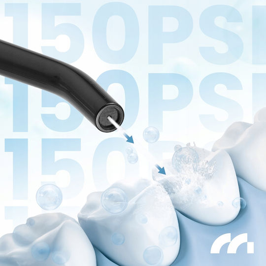 Water Flosser 320ml Επαναφορτιζόμενο & Αδιάβροχο με Θήκη Ταξιδίου