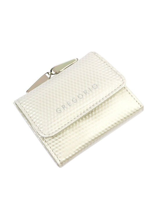 Stylische Kleine Beige Damenledergeldbörse aus Leder