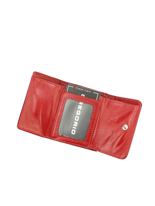 Stylisches Kleines Rotes Damen-Lederportemonnaie