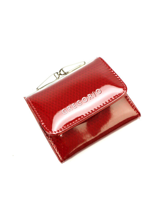 Stylisches Kleines Rotes Damen-Lederportemonnaie