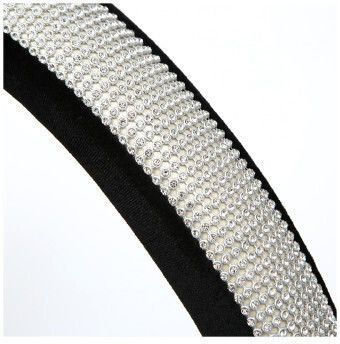 Steering Wheel Cover Size M Black Diamond Smartic Model Sma-000538