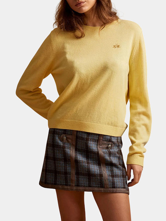 La Martina Damen Wollpullover Gelb