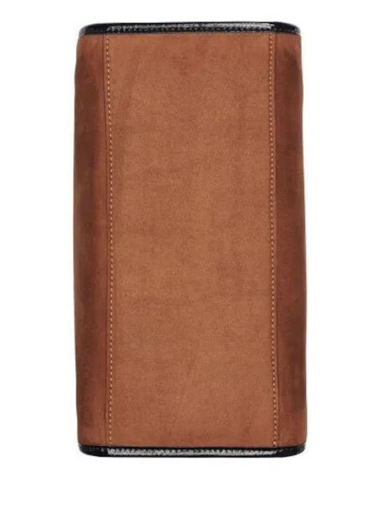 Υφασμάτινη Γυναικεία Tote Τσάντα Suede Καφέ