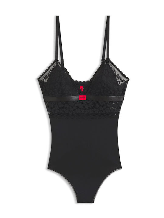 Savana Lace Bodysuit Women Hugo Black 50570667-001