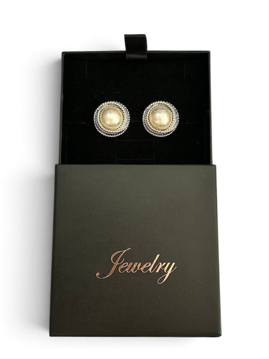 Women's Stud Earrings Silver Round Design Texture Prime Steel Silver Women Ssn258 Women's Stud Earrings Silver Round Design Texture Prime Steel Silver Women Ssn258
