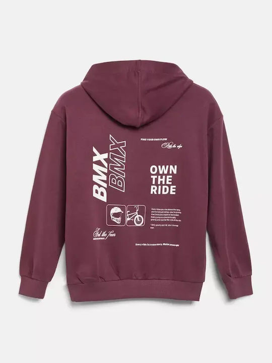 Kinder-Sweatshirt in Bordeaux
