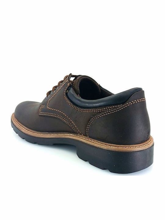 Brown Leather Men's Casual Shoes
