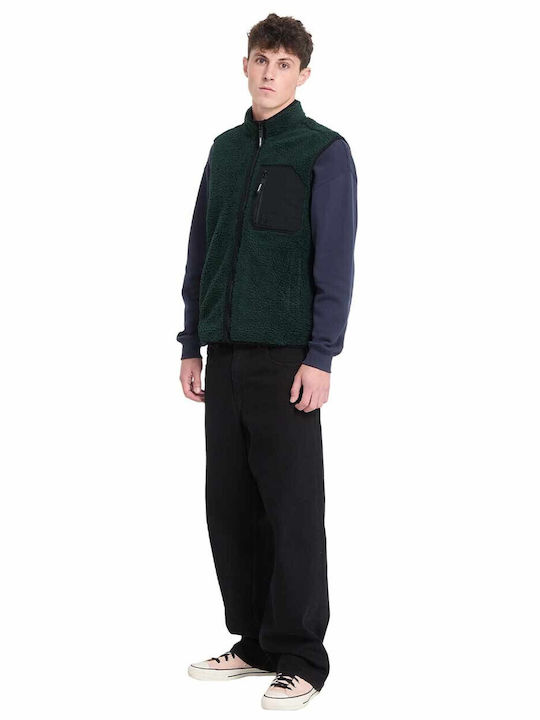 Muzzer Fuzzar Men's Sherpa Jacket Green