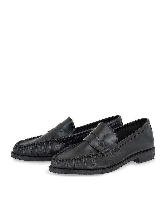 Suede Women's Loafers in Black