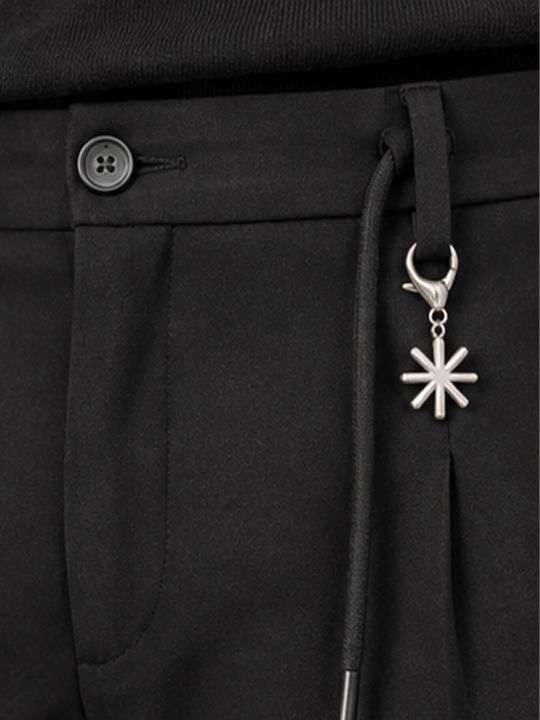 Seoul Men's Slim Fit Trousers Black