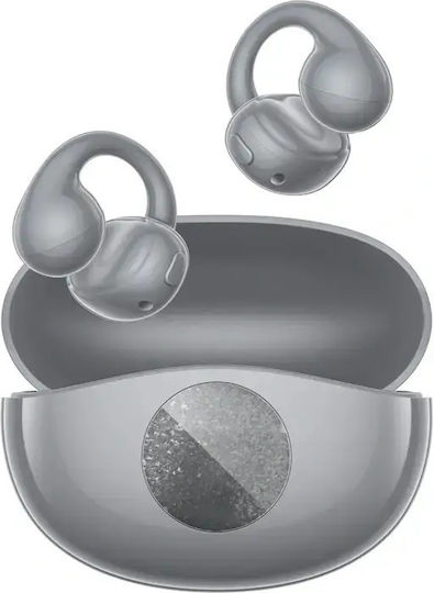 QCY Crossky C50i Open Ear Bluetooth Handsfree Headphones with Sweat Resistance and Charging Case Grey