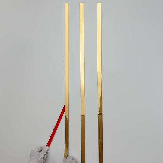 Dekorativer Goldener PVC-Zierstreifen 12 mm Flach