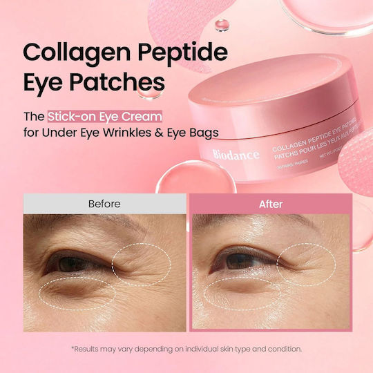 Biodance Collagen Eye Patches – Patches Ματιών Κολλαγόνο Πεπτίδια & Καφεΐνη 60 Τμχ
