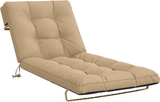 vidaXL Pernă pentru Șezlong cu Spătar Culoarea Nisipului 70x200 cm