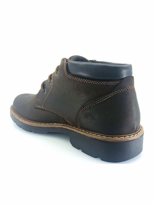 Braune Herrenlederstiefel