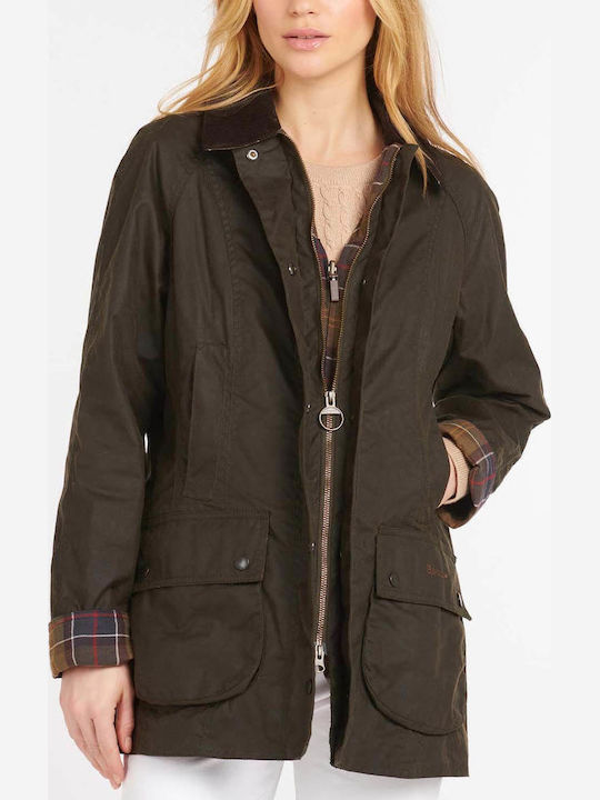 Barbour Classic Beadnell Wax Women's Winter Jacket Olive