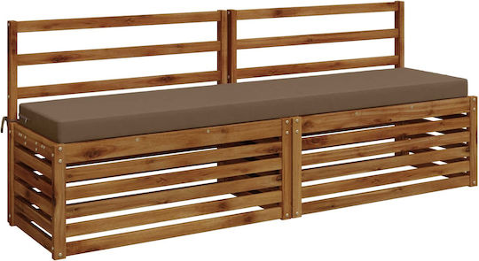 vidaXL Μαξιλάρι για Παγκάκι Κήπου Soest Taupe 2τμχ 170x40εκ.
