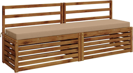vidaXL Pernă pentru Bancă de Grădină Soest Culoarea Nisipului 2 Buc. 170x40 cm