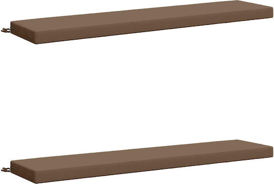 vidaXL Μαξιλάρι για Παγκάκι Κήπου Soest Taupe 2τμχ 170x40εκ.