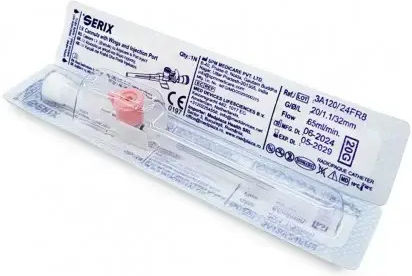 IV Catheters Cannula Wings Injection Port Serix 100 Pieces 16G