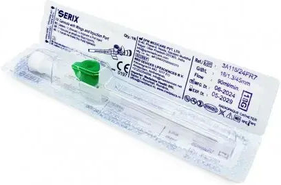 I.V. Catheters Cannula with Wings and Injection Port Serix 100 Pieces 18g