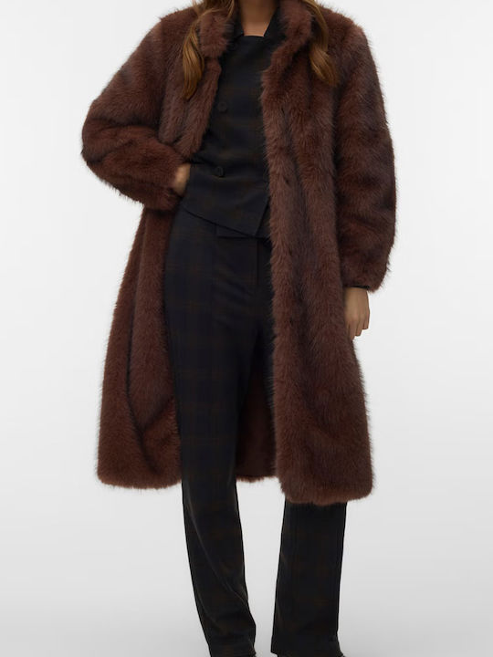 Μακριά Γυναικεία Γούνα Cocoa Brown