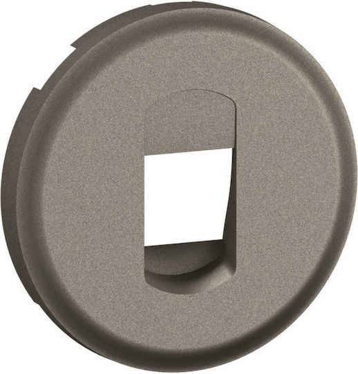 Celiane Single Speaker Socket Plate Titanium