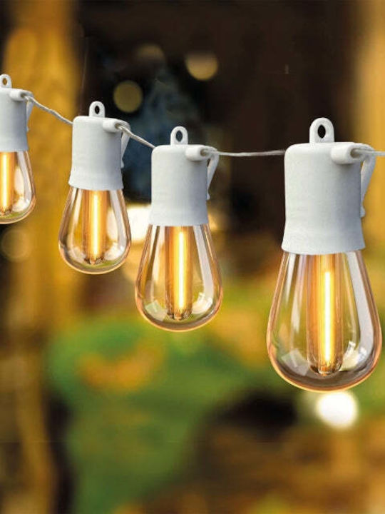 GBC Στεγανή Γιρλάντα Φωτισμού LED 4.5m με 10 Λάμπες