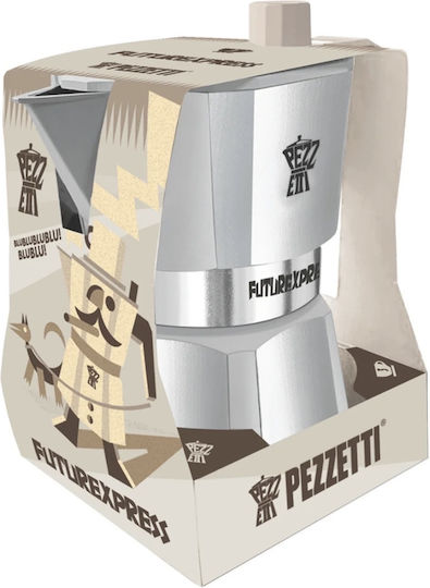Pezzetti Μπρίκι Espresso Ασημί