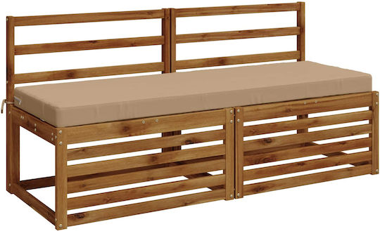 vidaXL Pernă pentru Bancă de Grădină Soest Culoarea Nisipului 2 Buc. 140x50 cm