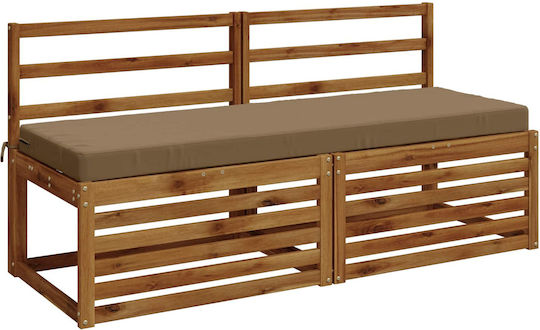 vidaXL Pernă pentru Bancă de Grădină Soest Taupe 2 Buc. 140x50 cm