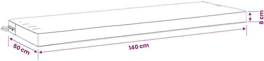 vidaXL Pernă pentru Bancă de Grădină Soest Taupe 2 Buc. 140x50 cm
