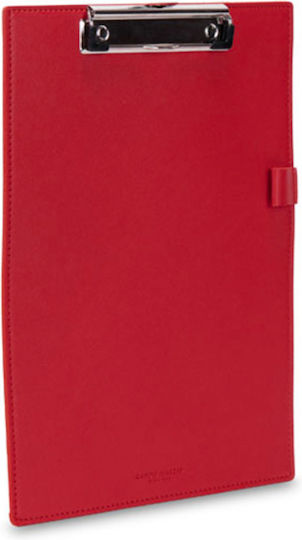 Campo Marzio Conference Clipboard with Clip for A4 Paper Red