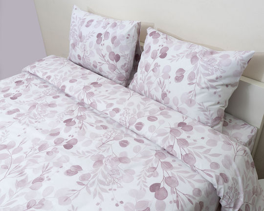 Anna Riska Single Bed Sheet Set 160x270cm Pink (3 Pieces)