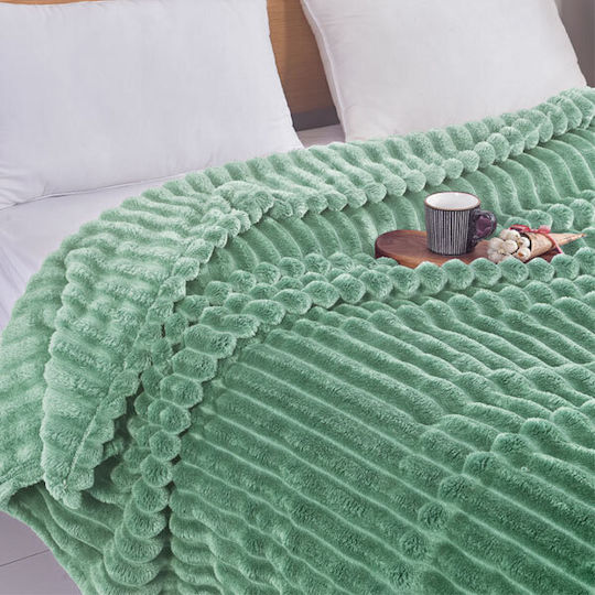 SpitiBazaar Single 160x240 cm Mint Green Blanket SpitiBazaar Single 160x240 cm Mint Green Blanket