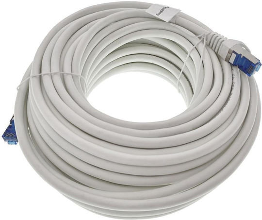 Lanberg S/FTP Cat.6a Gigabit Network Cable Ethernet 20m White