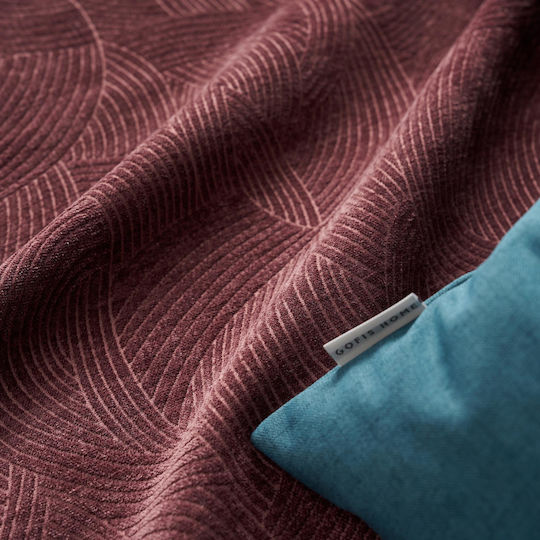 Gofis Home Nimbus Three-Seater Sofa Throw W180xL300cm Red Wine