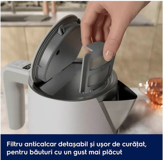 Electrolux Fierbător 1.7 L 2400 W Alb