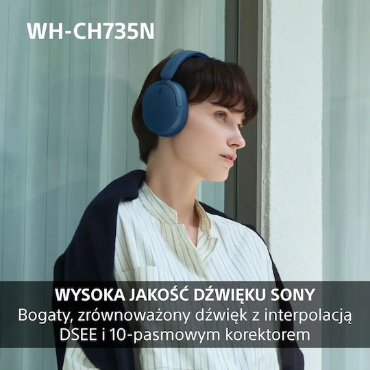 WHCH735N Ασύρματα / Ενσύρματα Over Ear Ακουστικά Μαύρα