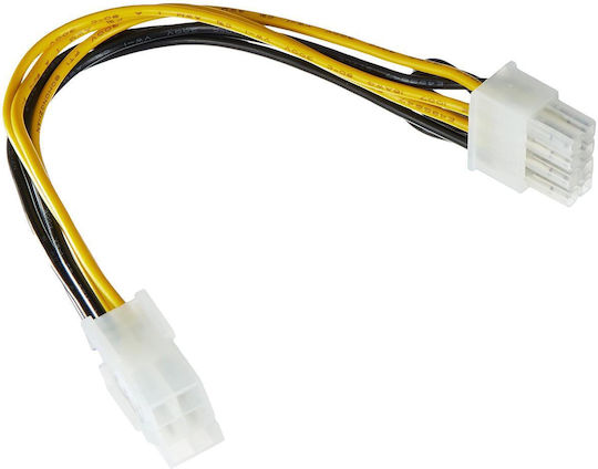 DeLock 6-Pin PCIe - 8-Pin PCIe Cable 0.2m Πολύχρωμο 83775