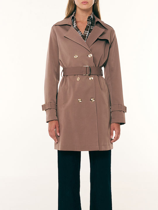 Forel Damen-Trenchcoat Moccasin