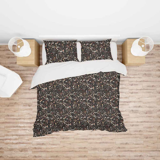 Anna Riska Super Double Set 220x240 cm Flora Black