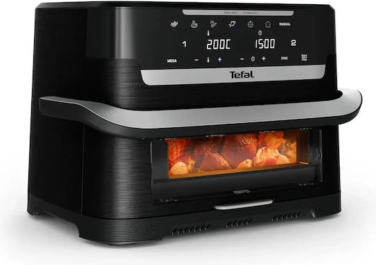 Tefal Ever Fry Dual Flex Еър Фрайър с Wi-Fi и Двойна Подвижна Кошница 9 л Черен