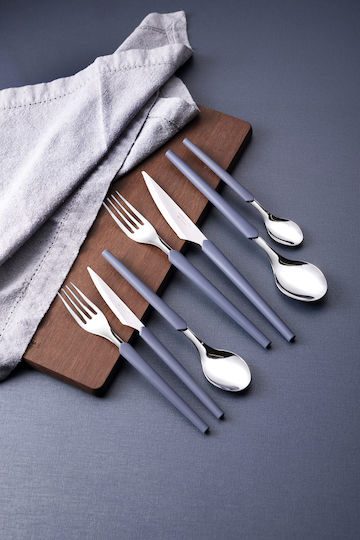 Tramontina Cutlery Set Stainless Steel 18/10 Blue 42 Pieces
